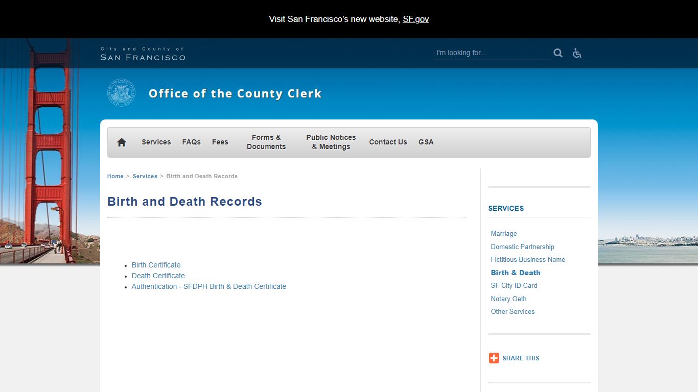Birth and Death Records | Office of the County Clerk